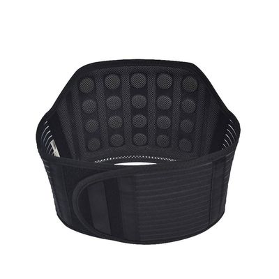 ZFF Magnetic Heat Lower Back Brace - Self Heating Lumbar Support Belt Tourmaline & Magnets Fabric - Women And Men Waist Pain Relief (Size : L)