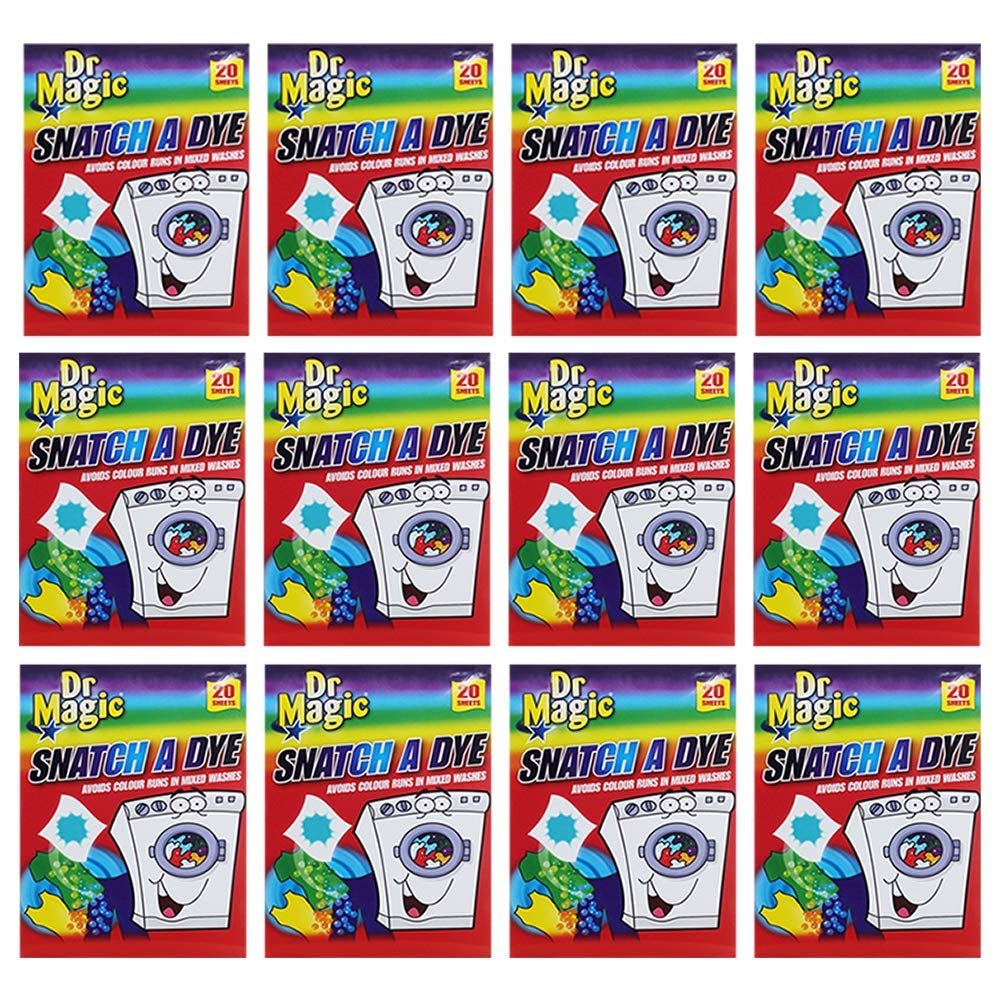 Dr Magic Snatch A Dye Colour Catcher 20's (Pack of 12)