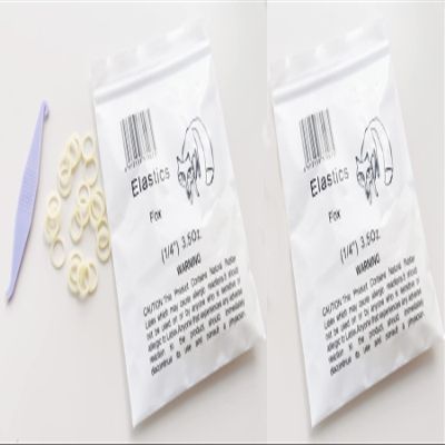 Amber 1/4 Medium Strength 3.5 oz Orthodontics Elastic Braces Dental Rubber Bands (2 Pack (200 Pieces))