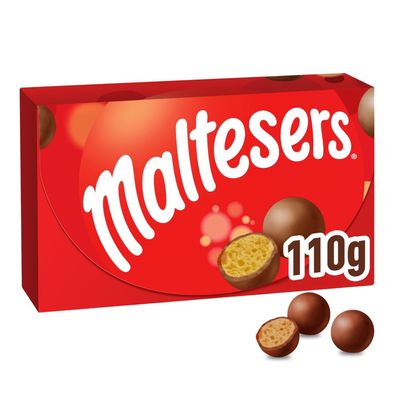 Maltesers Chocolate Gift Box, Milk Chocolate & Honeycomb, 110g, Ideal for Mothers Day, Easter, Ramadan, Gifting, Snacks and Sharing