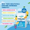 Health4All Kids Choline 150mg 60 Chewable Tablets for Children 3+, Supports Memory, Learning and Mood, Natural Vegan Orange Flavour, Sugar-Free | Made in UK (Not Gummies) view 3