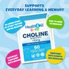 Health4All Kids Choline 150mg 60 Chewable Tablets for Children 3+, Supports Memory, Learning and Mood, Natural Vegan Orange Flavour, Sugar-Free | Made in UK (Not Gummies) view 4