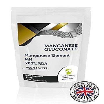 Manganese Gluconate 122mg 120 Tablets Manganese Element 14mg Health Supplements Nutrition - Healthy Mood