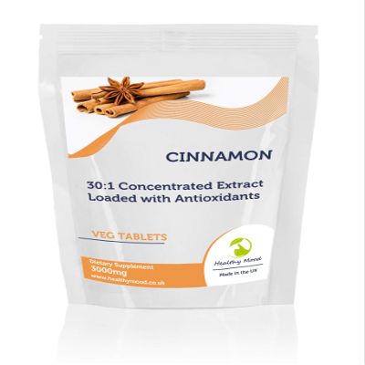 Cinnamon 120 Tablets 3000mg 30:1 Concentrated Extract Dietary Health Supplements Nutrition - Healthy Mood