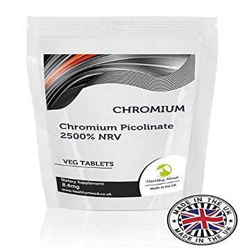 Chromium 90 Tablets 8.4mg Chromium Picolinate Dietary Health Supplements Nutrition - Healthy Mood