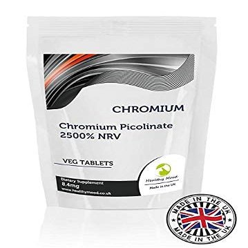 Chromium 90 Tablets 8.4mg Chromium Picolinate Dietary Health Supplements Nutrition - Healthy Mood