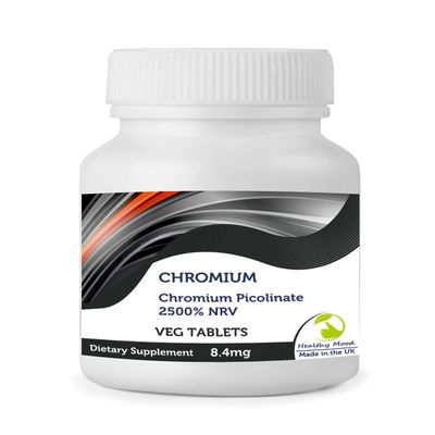Chromium 180 Tablets 8.4mg Chromium Picolinate Dietary Health Supplements Nutrition Pills - Healthy Mood