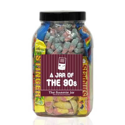 A Jar of 90's Sweets - Large - Full of Retro Sweets from the 90s Decade - 1.8kg