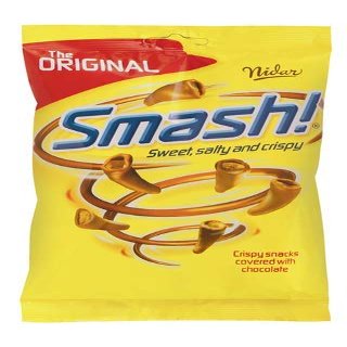 21 x Nidar Smash - The Original Norwegian Snacks - Chocolates - Candy - Sweets - Bag 100g Retail Pack