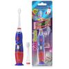 Brush-Baby - Rocket KidzSonic Kids Electric Toothbrush, 3+ Years - DeepClean Bristles, Suction Base - Fun Design with Flashing Disco Lights - 2 x Replacement Heads & 1 x AAA Battery view 1