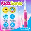 Brush-Baby - Unicorn KidzSonic Kids Electric Toothbrush, 3+ Years - DeepClean Bristles, Suction Base - Fun Design with Flashing Disco Lights - 2 x Replacement Heads & 1 x AAA Battery view 2