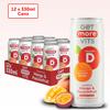 Get More Vits - Vitamin D Sparkling Mango & Passionfruit Spring Water (12 x 330ml), Support Healthy Bones, Teeth & Muscles, Boost Immune System, Sugar Free, Low Calorie, Natural Flavours, Vegetarian view 2
