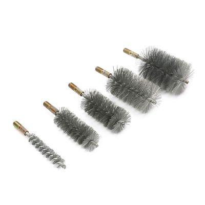 SUPERTOOL Stainless Steel Tube Brush, Pipe Nylon Cleaner for Clean Bar/BottleNozzle/Keyboards(32mm Diameter, Pack of 5)