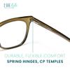 2SeeLife Blue Light Reading Glasses for Men & Women Small-Medium Fit, Sturdy Frame, Spring Hinges, Premium Readers, Green, +2.25 view 4