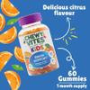 Chewy Vites Kids Brain Support, 60 Kids Vitamins Gummies, Vegan Omega 3 DHA, 13 Essential Vitamins & Minerals, 1 Months Supply, Real Fruit Juice, Age 3 +, Orange Flavour view 4