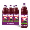 Vimto Fruit Squash  No Added Sugar  Blackcurrant, Grape & Raspberry  Vitamins C & D  6 x 1.5L Bottles  Vegetarian  Mixed Fruit Cordial view 1