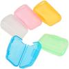5 Pieces Travel Portable Toothbrush Head Covers Toothbrush Protective Case Toothbrush Head Protector Cap view 1