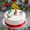 Christmas Cake Decorations Toppers (8 Piece) Cupcake Topper Cake Decoration Pieces Merry Christmas view 2