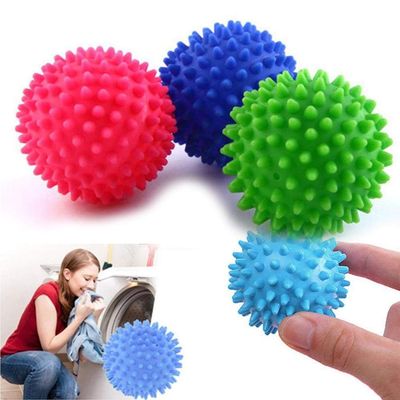 Plastic Natural Washing Dryer Balls No Chemical Soften Fabric Wash Clothes Cleaning Laundry Ball Random Color Two Sizes Choose,Random Color 5.5cm