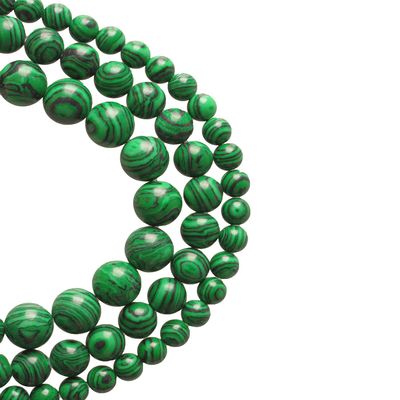 10MM Green Malachite Beads for Jewelry Making Colored Malachite Round Loose Beads for Bracelets