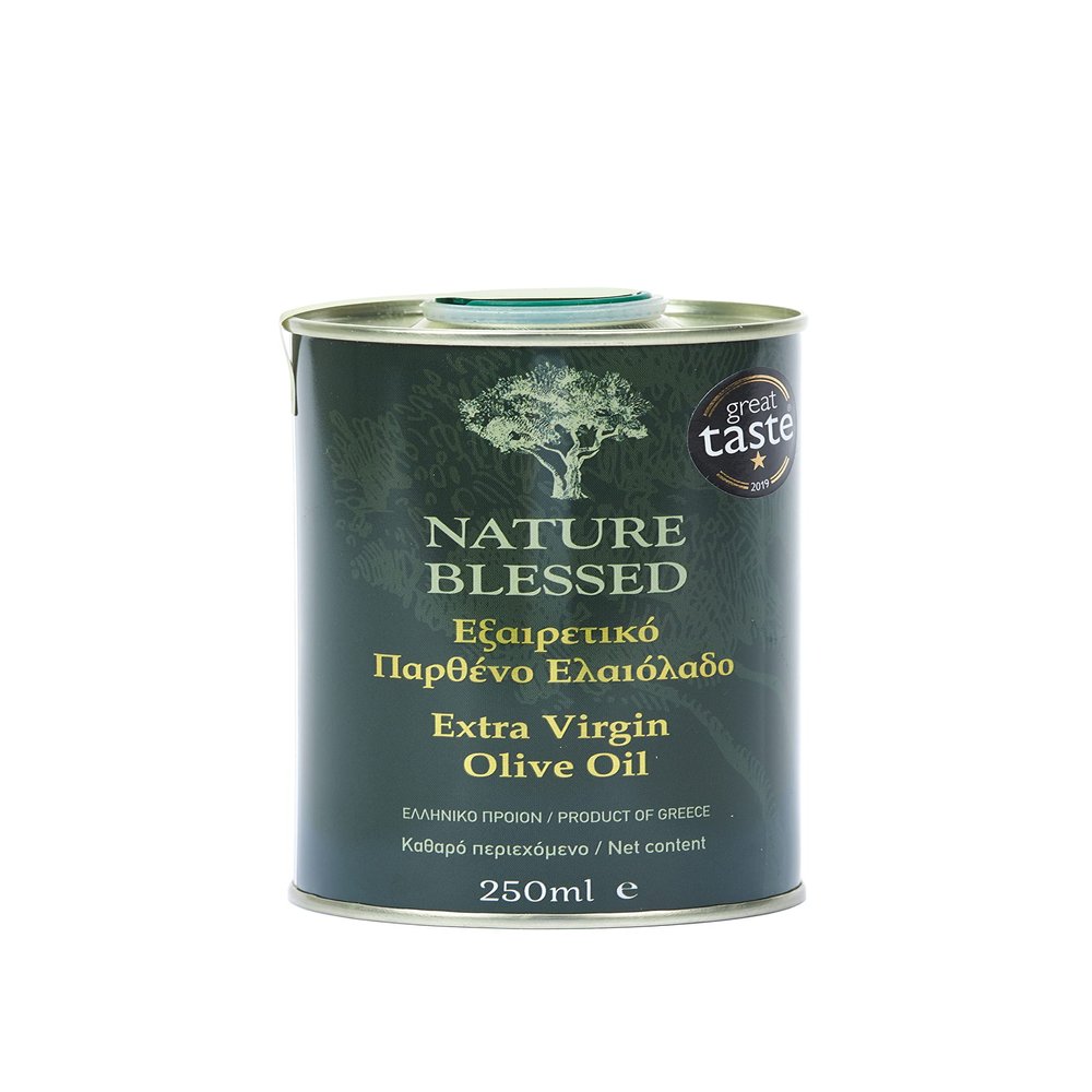 Nature Blessed Greek Extra Virgin Olive Oil 250 ml Tin Can