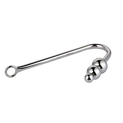 16HAO Stainless Steel Triple Bead Metal Solid Hook with Ball Hole Massager-34