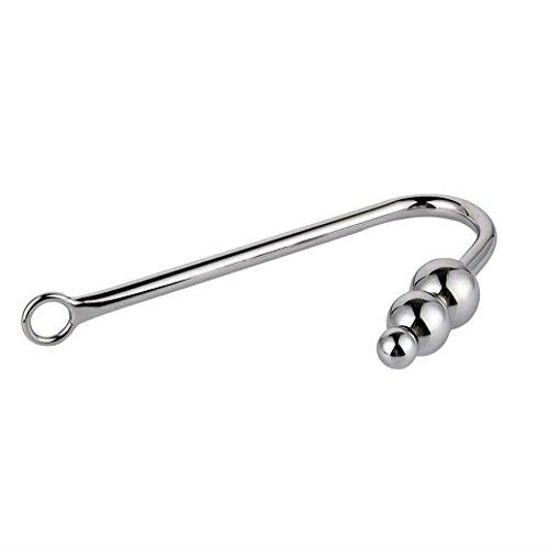 16HAO Stainless Steel Triple Bead Metal Solid Hook with Ball Hole Massager-34