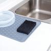 RW Clean 6 Inch x 3.5 Inch Scouring Pads, 10 Multi Purpose Scrub Pads - Non Abrasive, Heavy Duty, Black Nylon Scrub Pads for Cleaning, for Cleaning Or Scrubbing - Restaurantware view 3