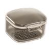 Denture Case Denture Bath Box Cup with Strainer Basket Black view 1