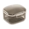Denture Case Denture Bath Box Cup with Strainer Basket Black view 2