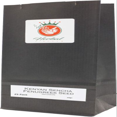Fenugreek Seed and Green Tea Herbal Infusion (Kenyan Sencha - 25 Unbleached Tea Bags - 50g)
