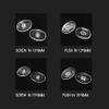 (25 Pair) Eyewear Nose pad Eyeglasses Part Accessories Push in and Screw in Soft Material CY005 by dhoptical (Screw in, 15MM) view 3