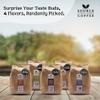 Organic Coffee Beans - Single Origin, Award Winning Medium & Dark Roast Gift Set by Source Climate Change - Ethically Sourced, Traceable & Freshly Roasted Taste Collection, 4 x 500g Coffee Bags view 2
