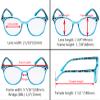 Eyekepper 4 Pack Ladies Reading Glasses - Oversize Round Stylish Readers for Women Reading +4.00 view 3