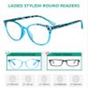 Eyekepper 4 Pack Ladies Reading Glasses - Oversize Round Stylish Readers for Women Reading +4.00 view 4