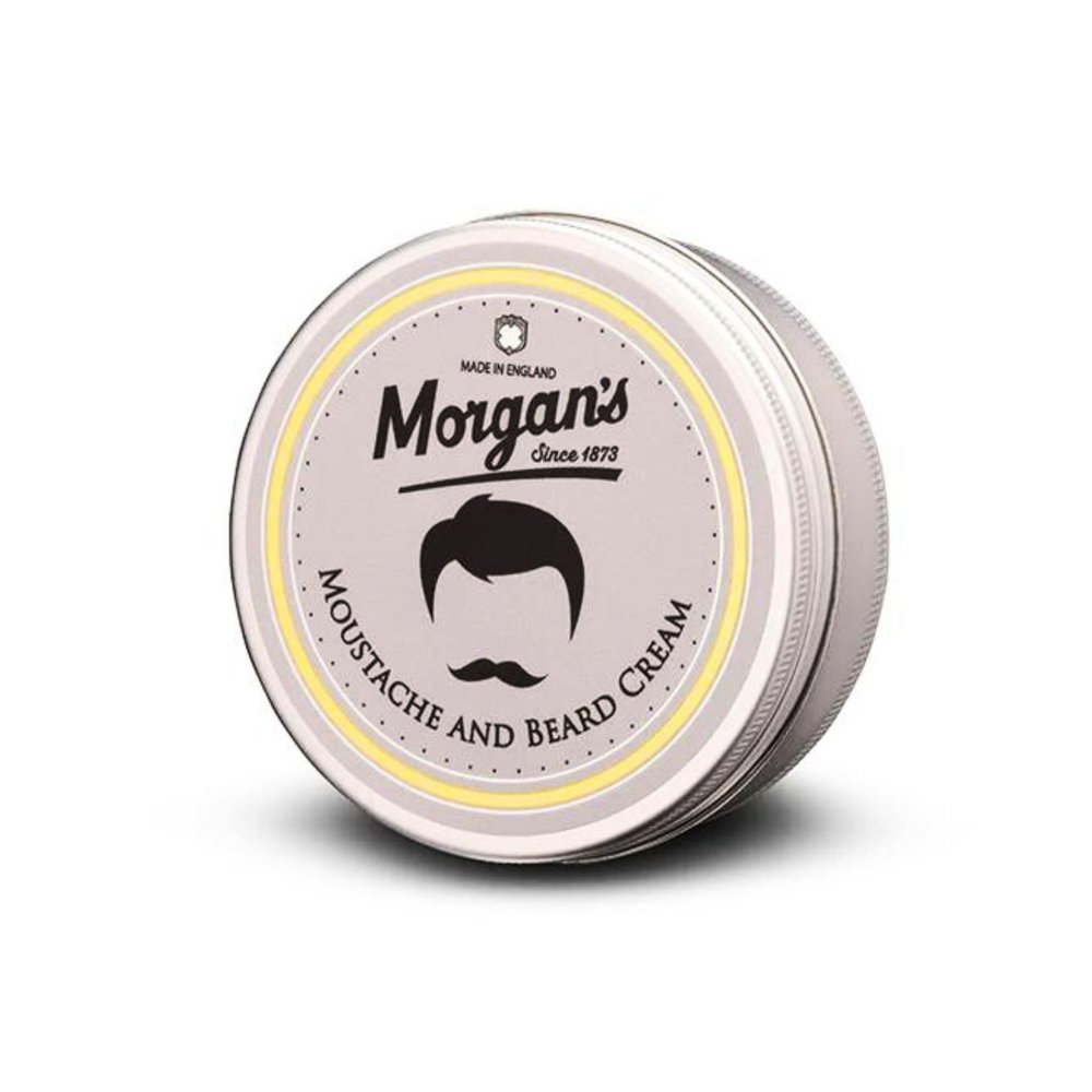 Morgan's Pomade Moustache and Beard Cream, Moisturising and Conditioning Cream for All Beard Lengths, with Natural Oils, Aloe Vera and Keratin 75ml