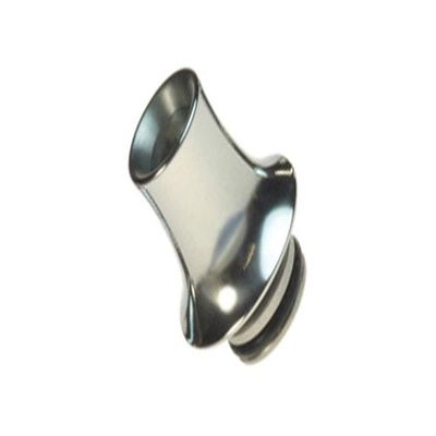 Armerah Cone 510 Drip Tip eCig Mouthpiece Short/Narrow Stainless Steel Single Silver