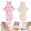 3 Types 280mm Washable Reusable Panty Liners, Washable Sanitary Pads, Menstrual Sanitary Organic Cotton Towel Pad for Girls Womens Day & Night Use (#23) view 2