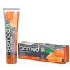 Biomed Citrus Fresh 97% Natural Toothpaste | Orange, Fresh Breath, Healthy Gums | Mandarin Grapefruit Lemon Essential Oils, Fruit Flavour, Vegetarian, SLES Free 100g view 1
