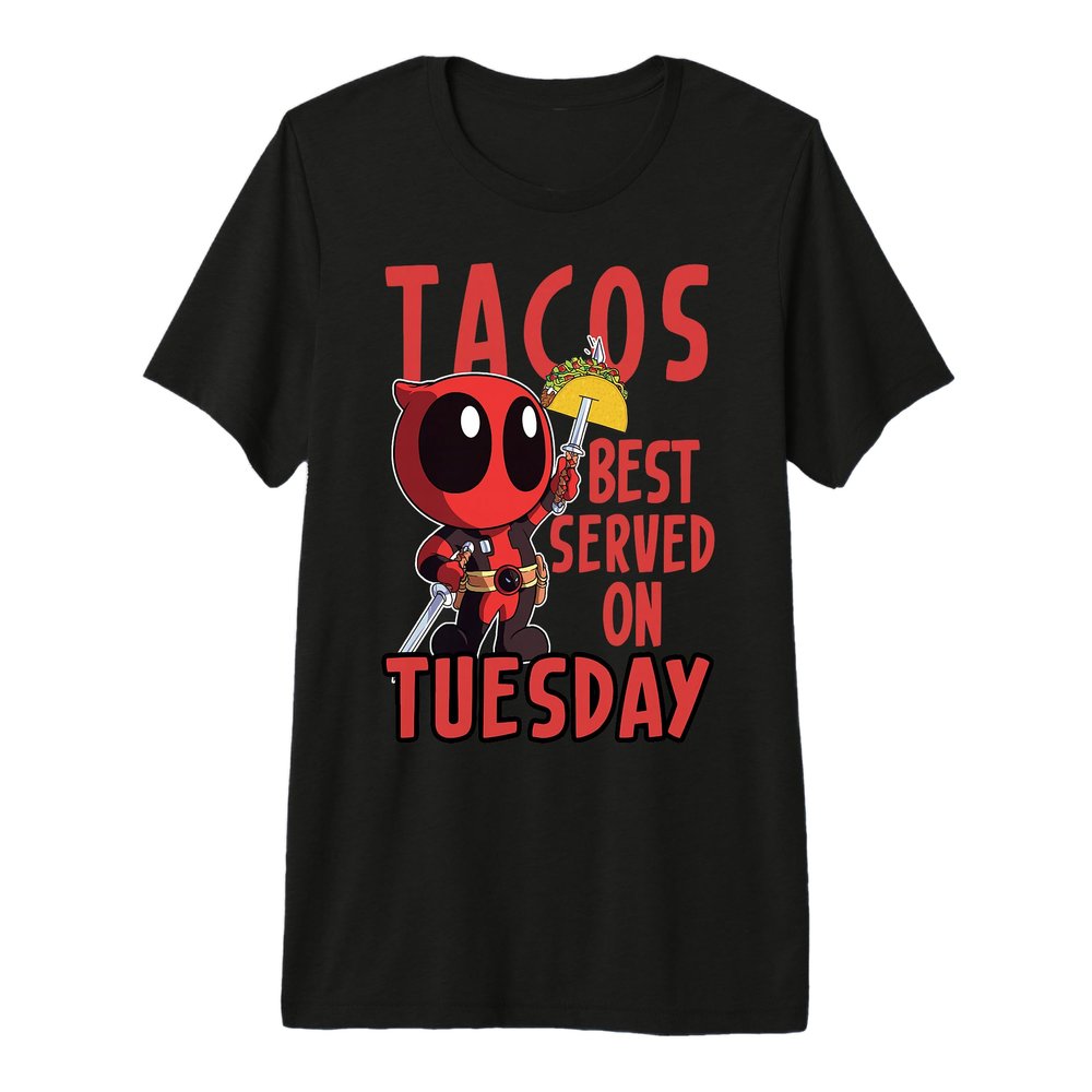 Marvel Deadpool Tacos Best Served On Tuesday Premium T-Shirt