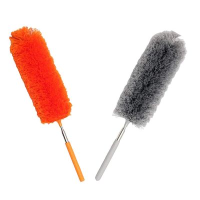 Tubayia 2 Piece Microfibre Duster Cleaning Brush Reusable Dust Cloth Cleaner with Telescopic Handle