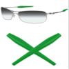 Mryok Replacement Earsocks for Oakley Crosshair 2.0 Sunglass - Dark Green view 1