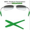 Mryok Replacement Earsocks for Oakley Crosshair 2.0 Sunglass - Dark Green view 2