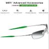 Mryok Replacement Earsocks for Oakley Crosshair 2.0 Sunglass - Dark Green view 3