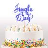 Cakeshop Christmas Glitter Cake Topper, Jingle Bells Cake Topper Decoration, Xmas Cake Topper - Double Sided 400gsm Glitter Card, Choice 14 of Colours and Loads of Styles (Bright Blue) view 3
