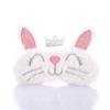 minkissy 4pcs Plush Eye Mask Cute Unicorn Rabbit Design Lightweight for Sleep Naps Travel Parties for Boys and Girls and Blocks Light Effectively view 3