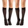 Relaxsan Basic 850P (2 Pairs - Black 3/L) Compression Socks for Women, Knee High Socks 22-27 mmHg view 1
