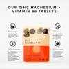 1200mg Zinc Magnesium Vitamin B6-120 Tablets - Muscle Recovery & Sleep view 3