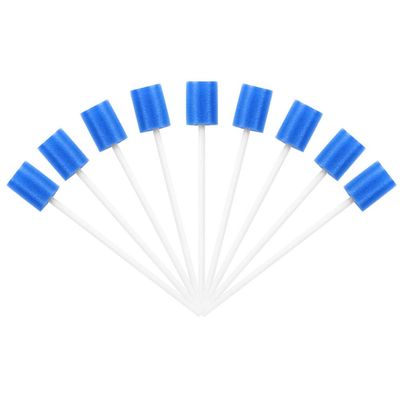 30Pcs Disposable Medical Sponge Swabs - Oral Care Tool for Tooth and Mouth Cleaning, Soft Sponge Sticks for Effective Hygiene (Blue)