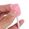 30PCS Disposable Mouth Swabs for Oral Care, Soft Pink Cleaning Sponge Sticks for Teeth Hygiene, Ideal for Elderly and Sensitive Gums view 4